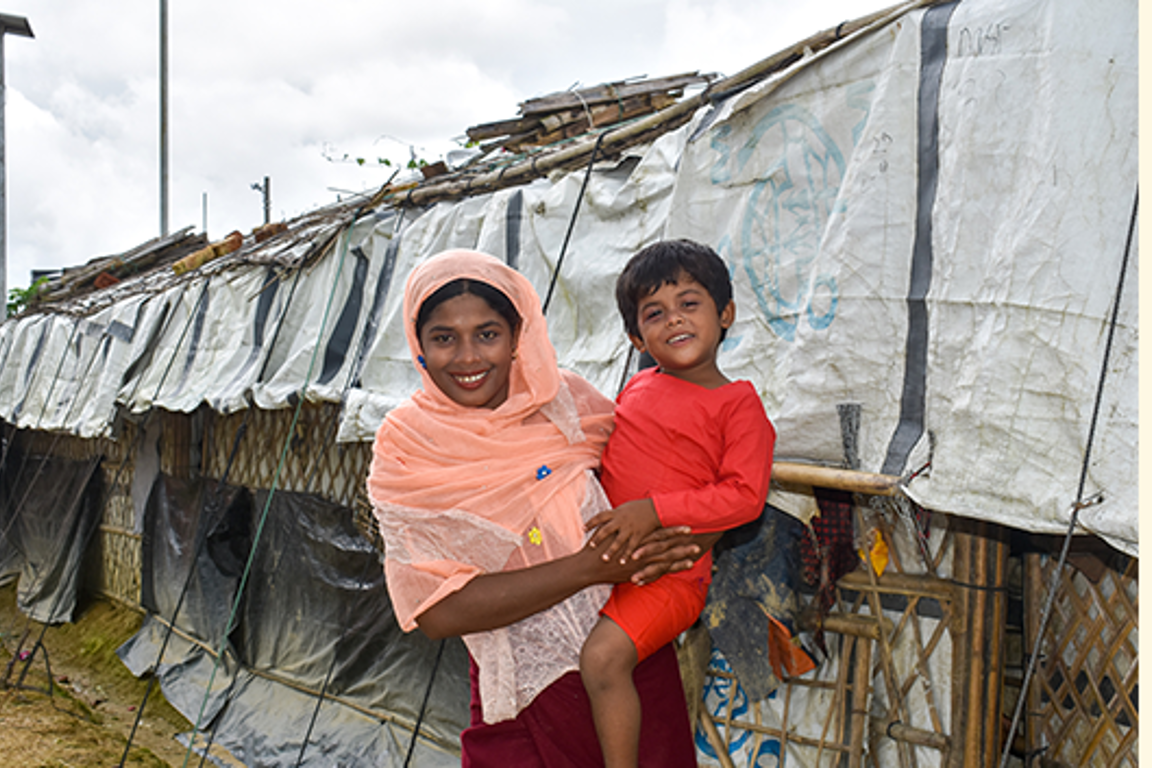 Jamila and her daughter in a refugee camp in Cox’s Bazar, Bangladesh