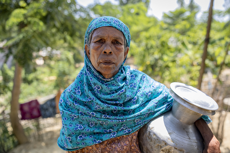 Sakhina Rohingya Looks At Camera