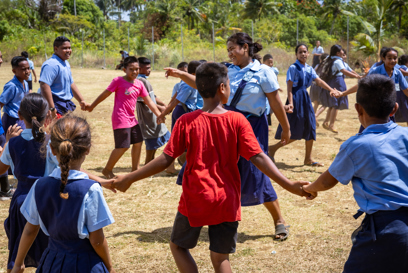 Children Playing At A School In Samoa Where 7 Percent Of People Live In Low Lying Coastal Areas Vulnerable To Rising Sea Levels Photo Credit Caritas Australia