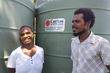 Man and woman in Solomon Islands