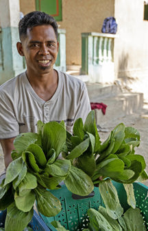 Chiquito Holding His Vegetables