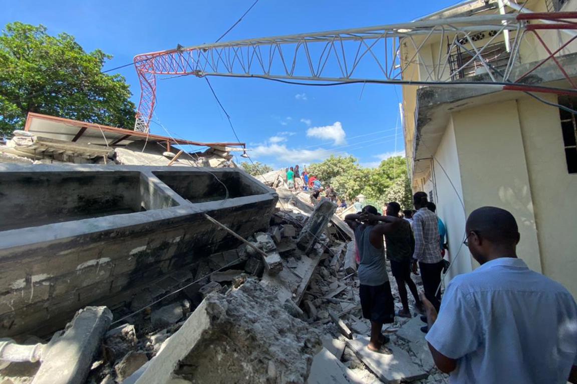 Destroyed House After Haiti Earthquake. Photo Caritas Haiti