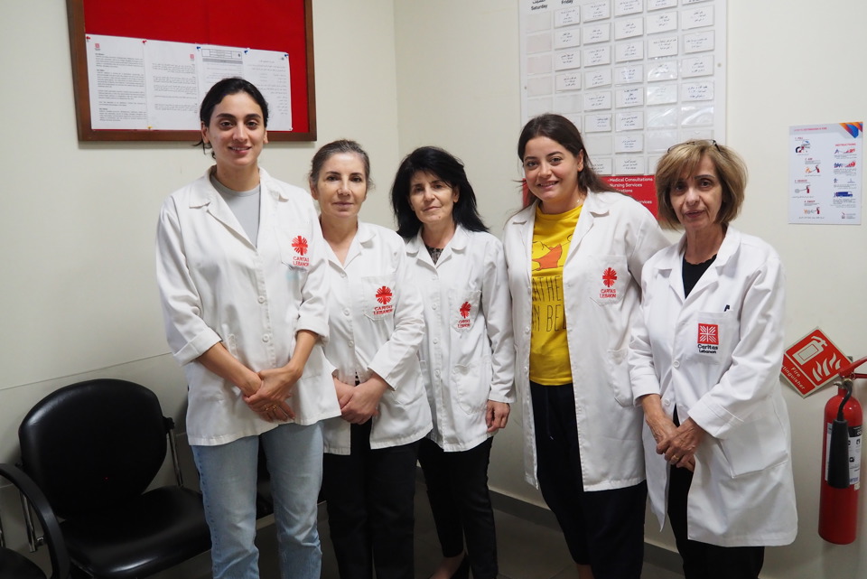 Staff At A Caritas Lebanon Health Care Centre In Beirut