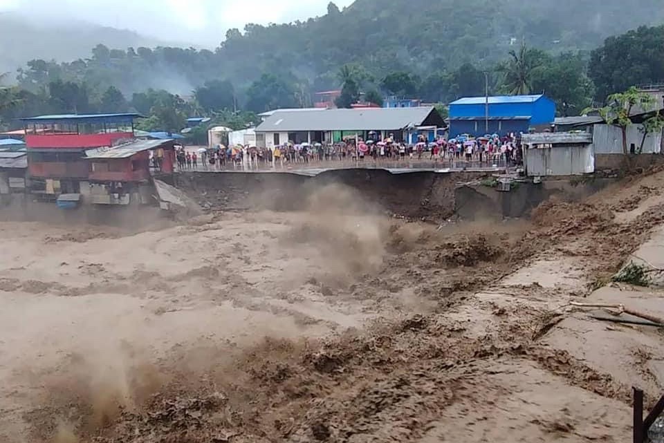 Flood Waters In A Suburb In Dili