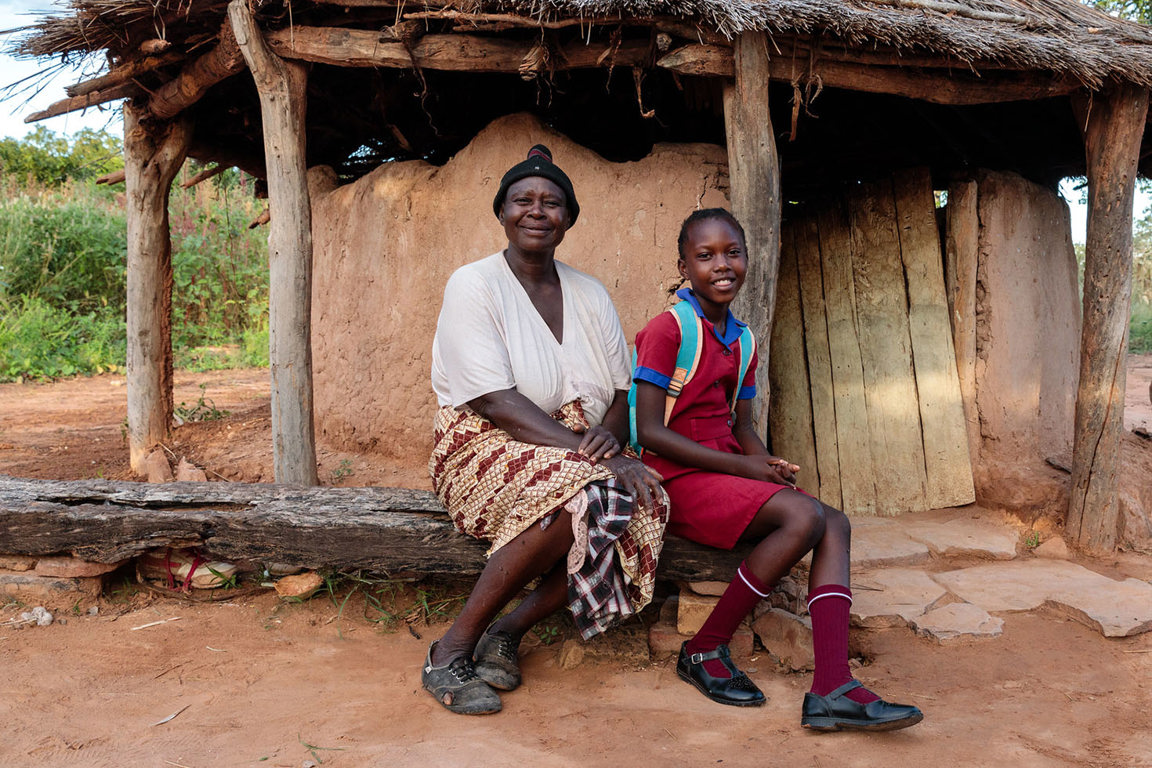 Grandmother And Daughter In Zimbabwe