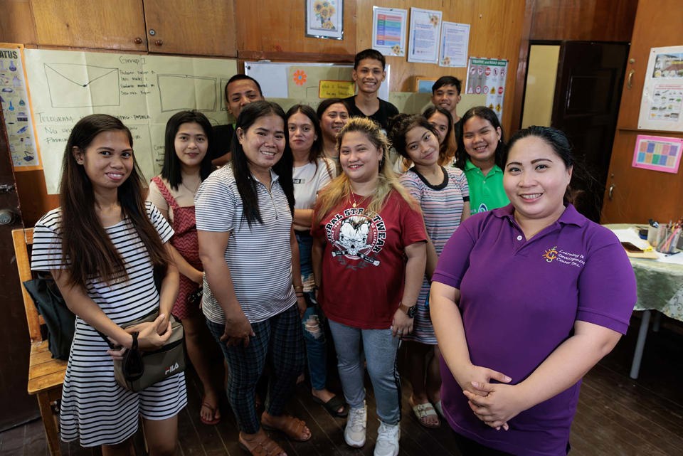 Jen With Alternative Learning System Students