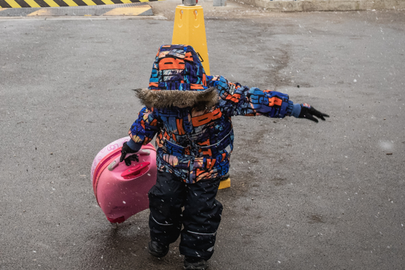 A Young Boy Who Has Fled The Bombing In Odessa, Ukraine At The Palanca Border Crossing. Photo Marijn Fidder, Caritas Germany.