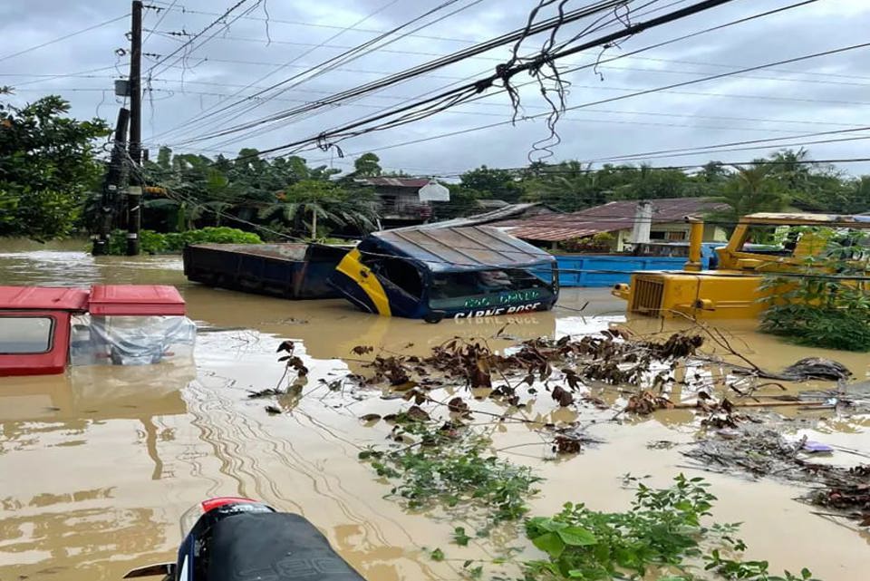 Damaged Villages Inundated With Flood Waters In Northern Philippines After Typhoon Paeng. Photo Caritas Philippines