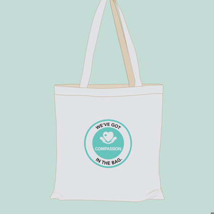 Tote Bag Product Tiles Compassion Front (1)