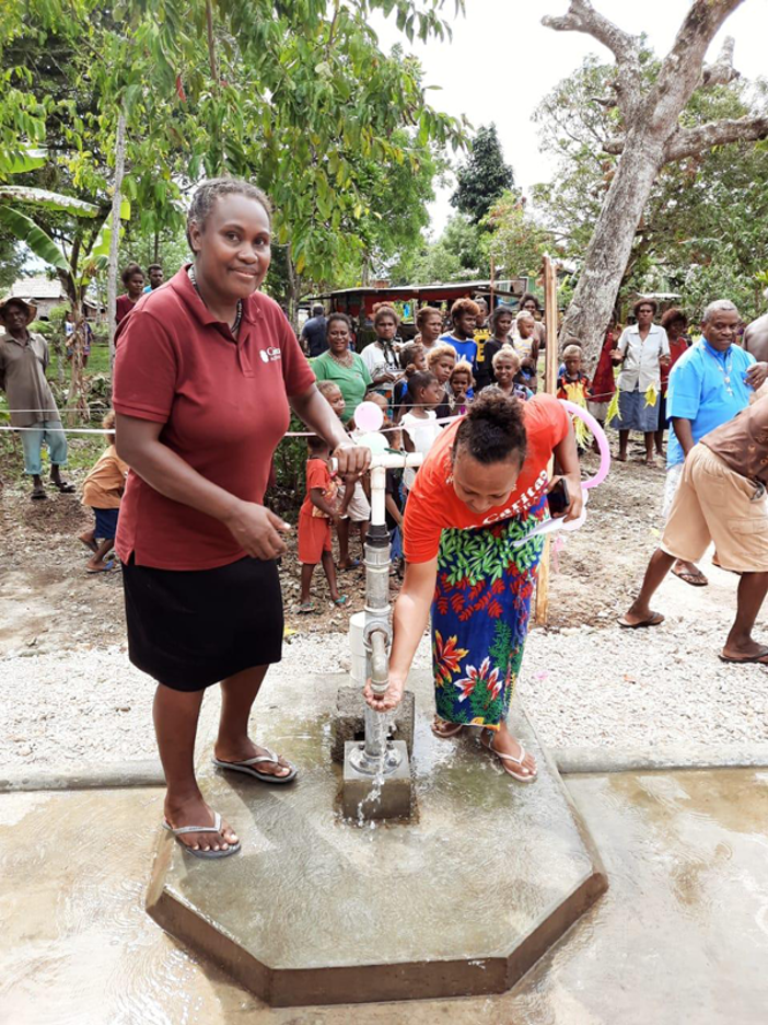 Caritas Australia Solomon Island (CASI) Staff Members Mary Malagela And Rose Clough Accompanied Community Members During The Project Implementation.