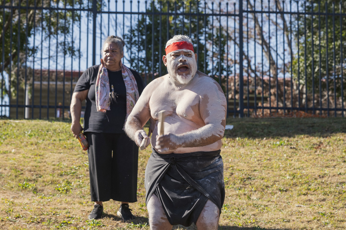 Garabara Dance Group Perform At NAIDOC Week Celebration At Mt Druitt Themed For Our Elders. Image. Serena Frost