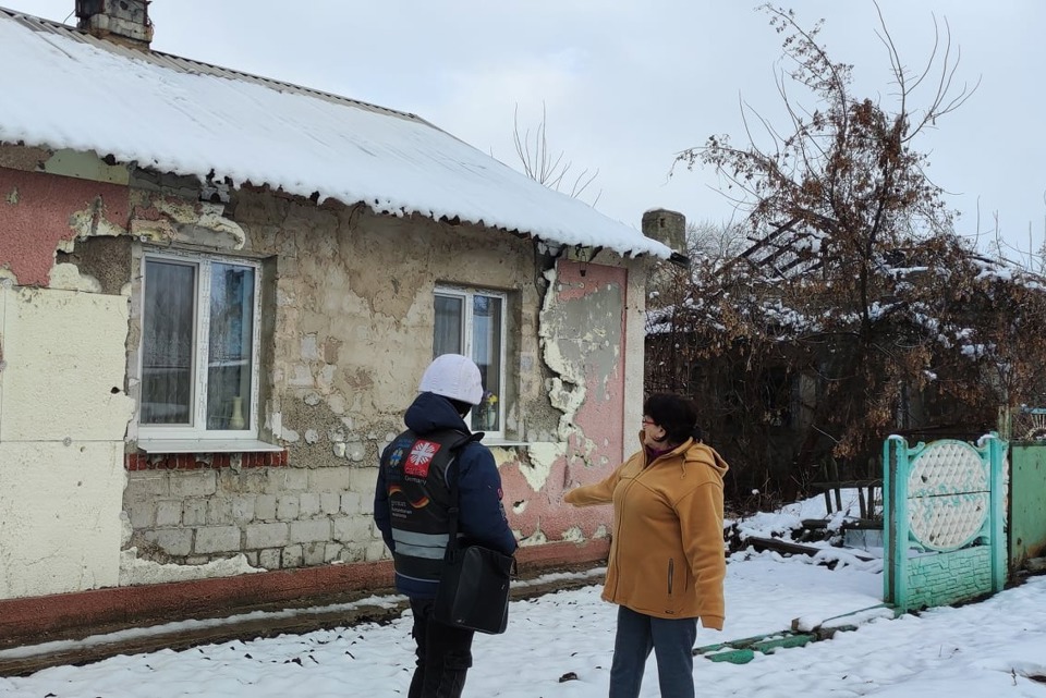 Caritas Zaporizhzhia Delivering Food Kits In buffer zone. Photo: Caritas Ukraine.