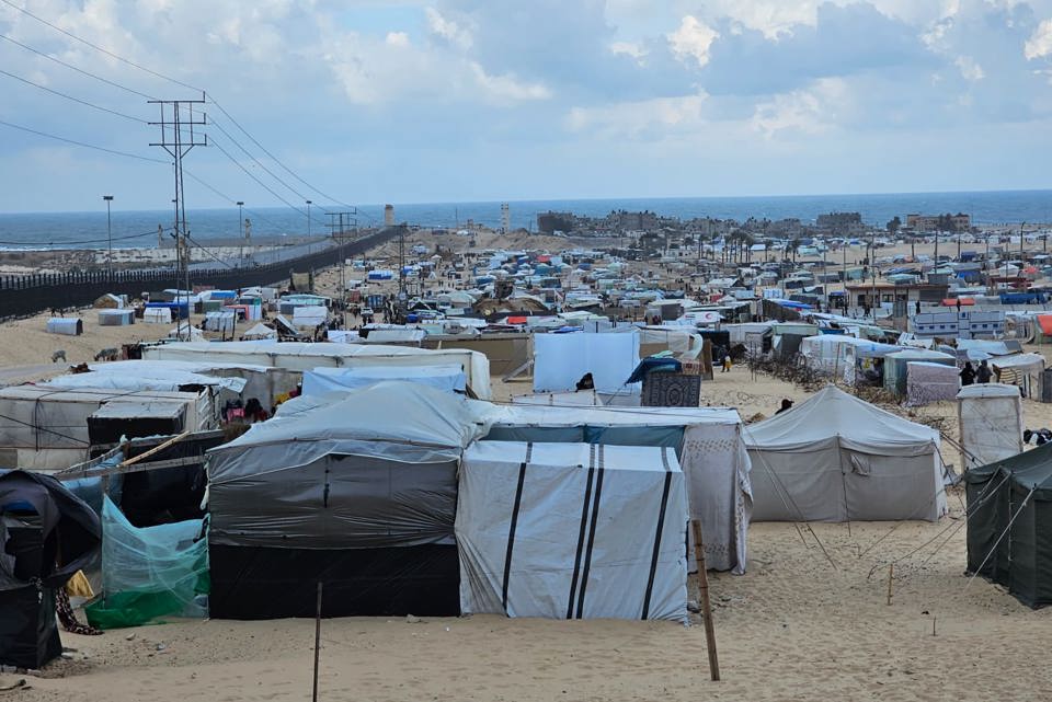 Temporary Shelters Housing People Displaced By Conflict In Gaza Photo Credit CRS