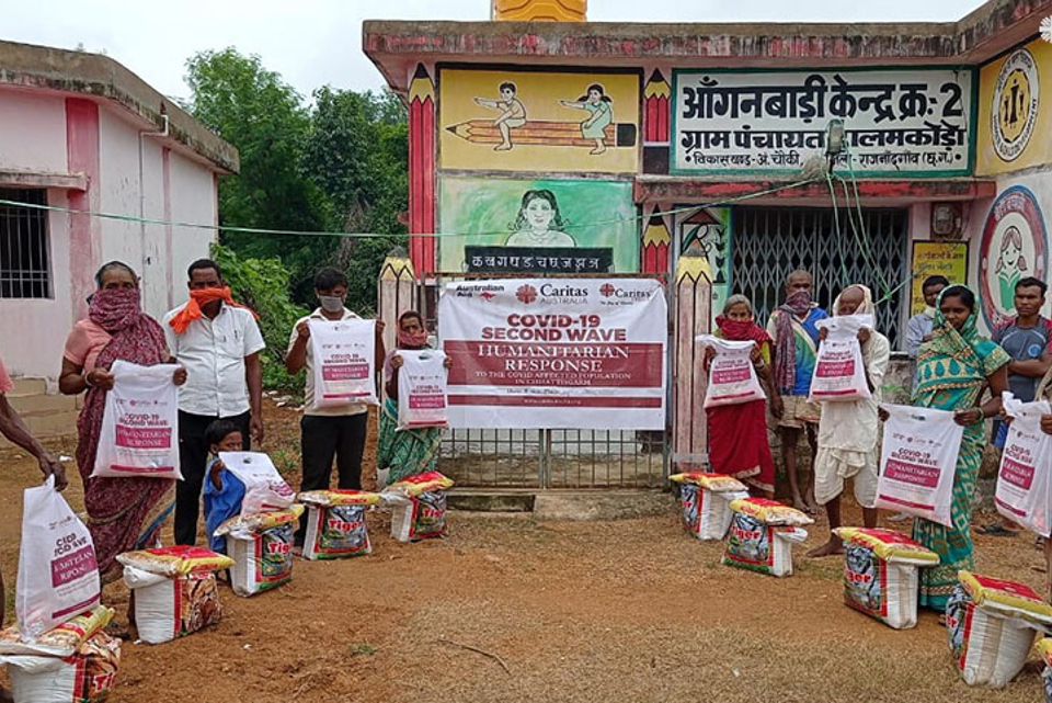 Caritas India Distributed Food Kits To Vulnerable Communities In Chhattisgarh (1)