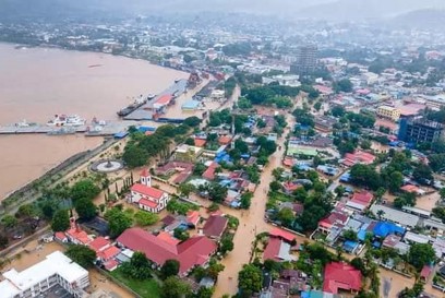 Aerial View Of Flood Damage In Dili Credit Machel Silveira CRS.