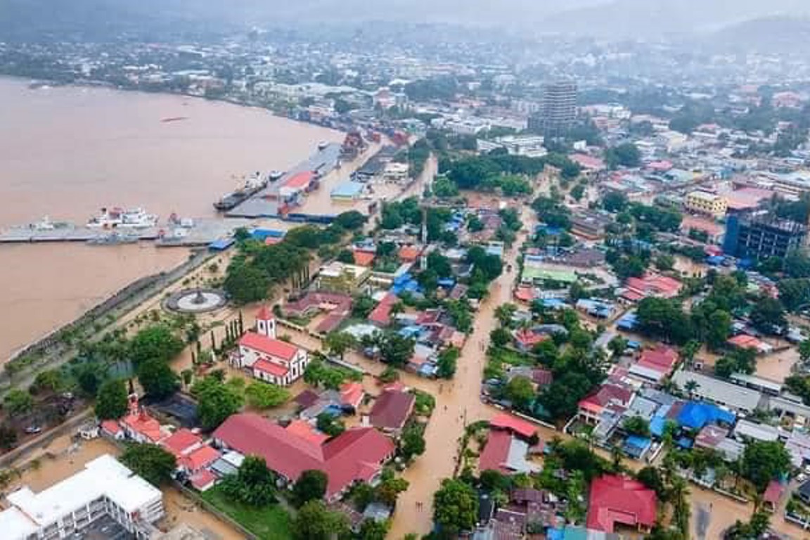 Aerial View Of Flood Damage In Dili Credit Machel Silveira CRS.