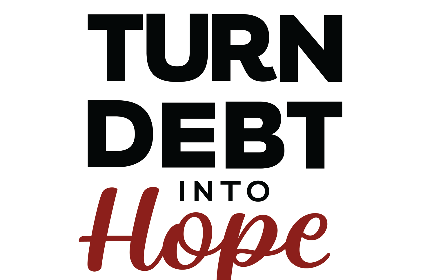Turn Debt Into Hope Logo Colour With Circl