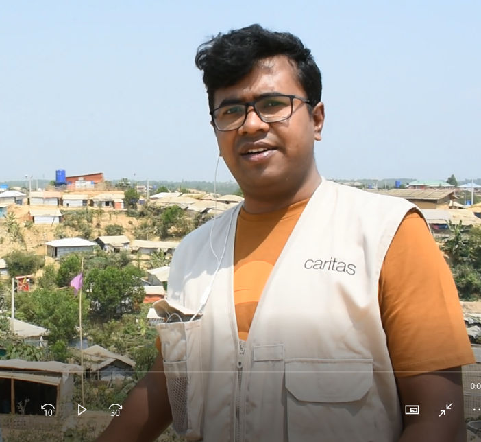 Inmanuel Chayan Biswas, Head of Operations, Emergency Response, Caritas Bangladesh. Credit: Caritas Bangladesh.