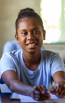 Shaniella Studying At Training Centre