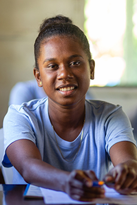 Shaniella Studying At Training Centre