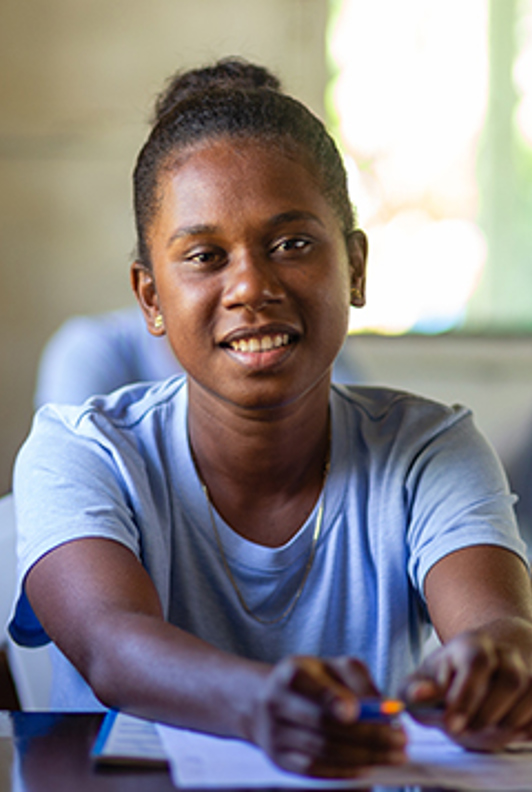 Shaniella Studying At Training Centre