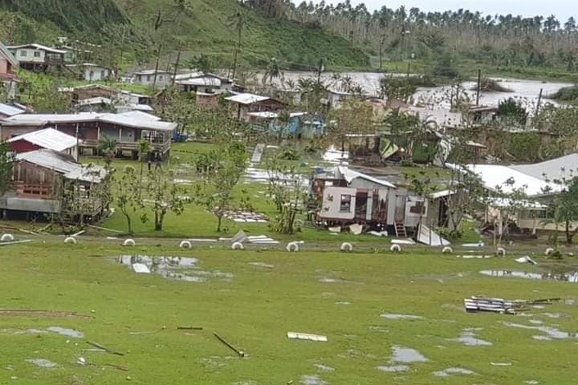 Damage In Fiji after Tropical Cyclone Yasa.