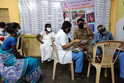 Health Information Kiosk. Photo Caritas India