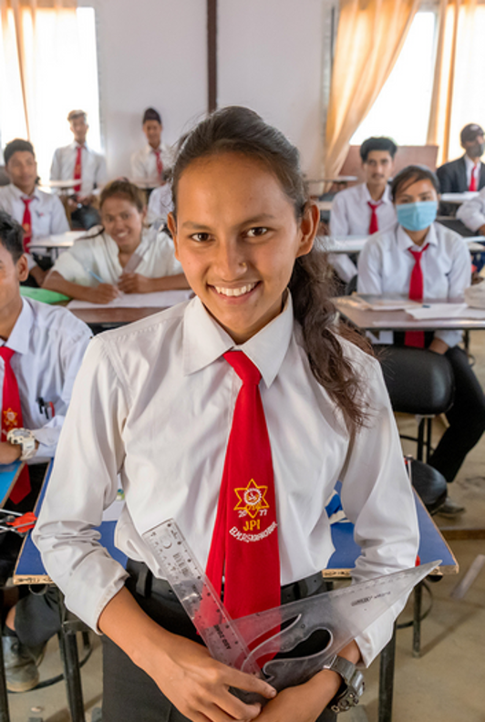 Laxmi at school.