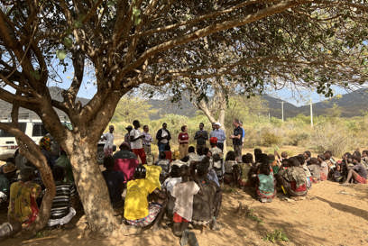 Kirsty Robertson, Caritas Australia CEO Visiting Drought Affected Communities In Southern Ethiopia. Photo Caritas Australia