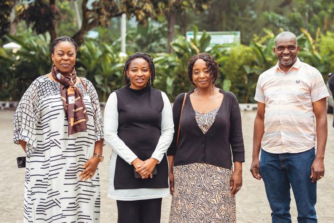 Lulu Mitshabu (Second From Right) Visiting Caritas Australia Partners In DRC In Jan 2023. Photo Lulu Mitshabu, Caritas Australia