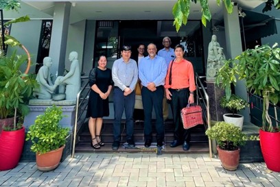 Caritas Camobida Team. Vichheka Nay, Rattana Kim, Ranmal Samarawickrama, Chanthea Nou, Phaldyn Prum, And Joseph Komandachaly, Photo Caritas Cambodia