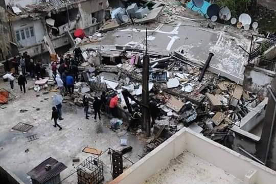 Earthquake destruction in Syria. Photo: Caritas network. (1)